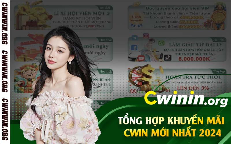 Tổng hợp khuyến mãi Cwin mới nhất 2024